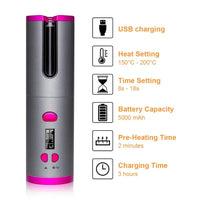 Cordless Automatic Hair Curler