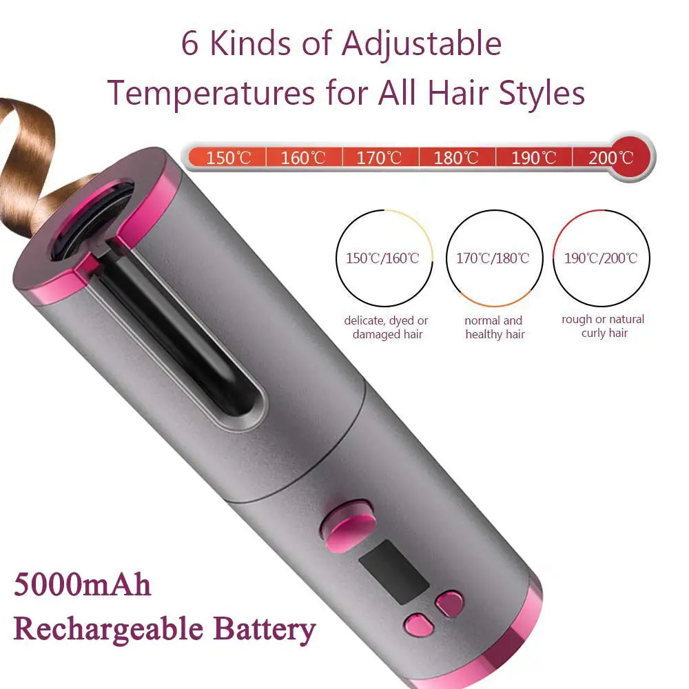 Cordless Automatic Hair Curler